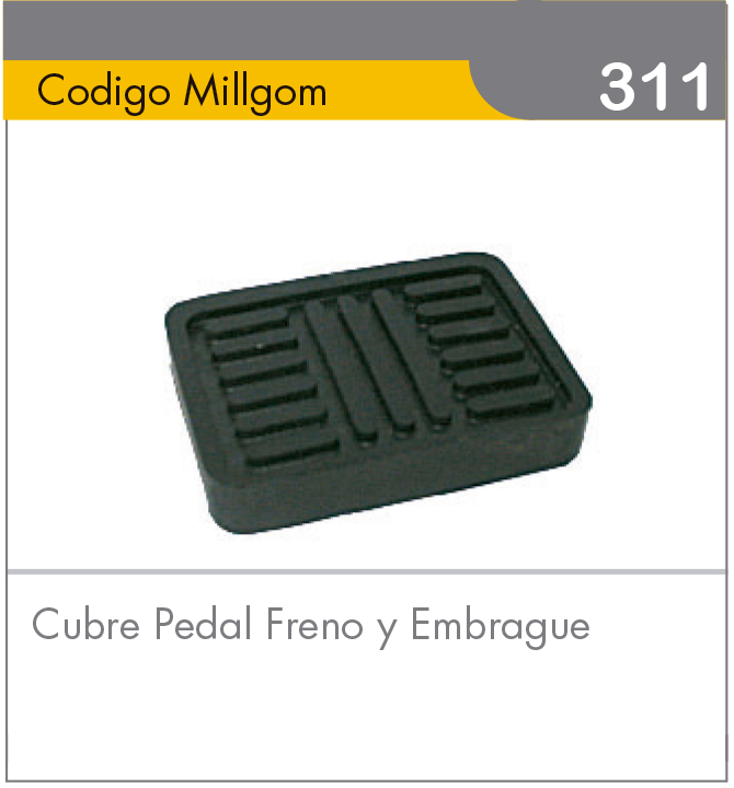 Cubre Pedal de Freno y Embrague