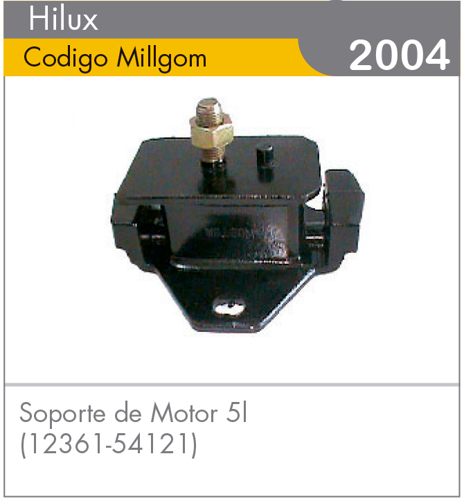 Soporte de Motor Hilux 04 Motor 5L